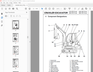 Wacker Neuson 5002 6002 Crawler Excavator User Manual - PDF DOWNLOAD 