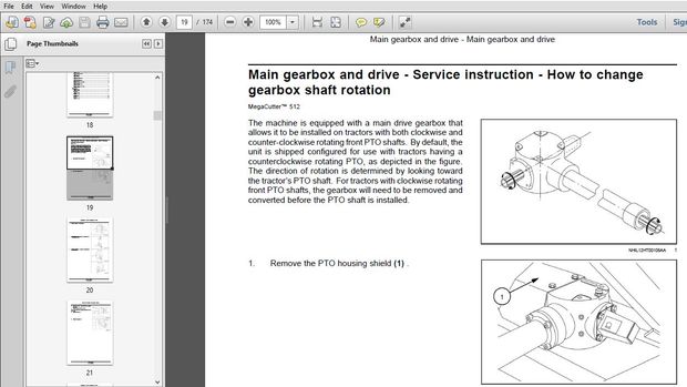New Holland MegaCutter 512 530 Tractor Mounted Disc Mower Conditioner Service Manual