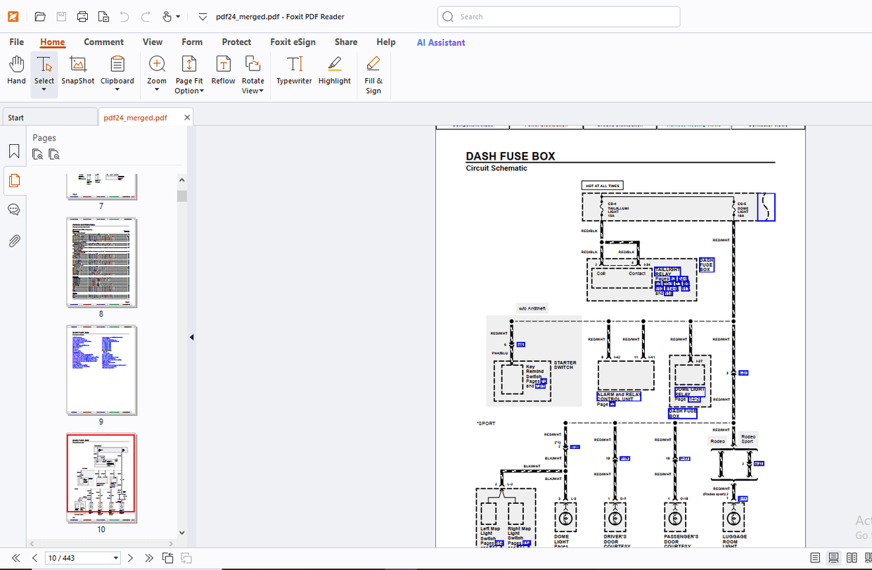 Isuzu 2001 Rodeo(UE) Rodeo Sport(UA) Electrical Troubleshooting Wiring ...