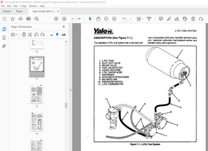 Yale Forklift A810 (GLPGDP16-20AFBF Europe) D5 Engine Service Manual PDF
