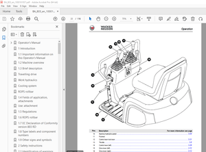 Wacker Neuson 803 Track Excavator Operator&#x27;s Manual 1000161857 - PDF DOWNLOAD