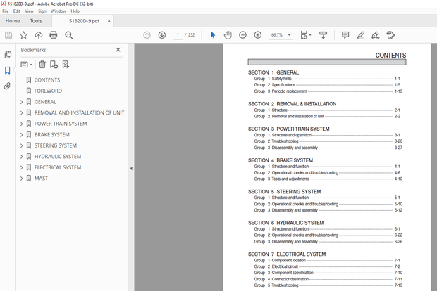 Hyundai Forklift 15D-9 18D-9 20D-9 Service Manual – PDF DOWNLOAD