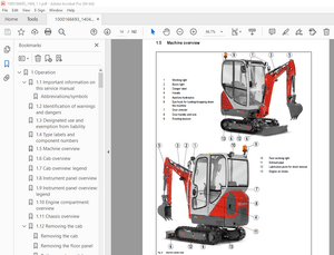 Wacker Neuson 1404 Track Excavator Service Repair Manual 1000166693 - PDF DOWNLOAD
