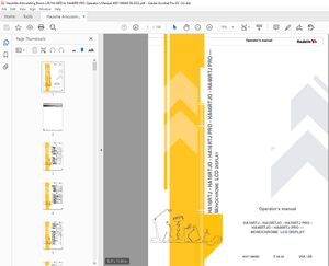 Haulotte Forklift HA16RTJ – HA16RTJ O – HA16RTJ PRO Operator’s Manual – PDF DOWNLOAD 