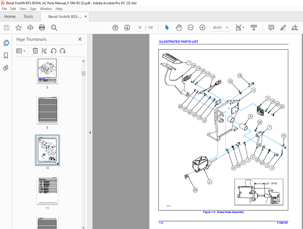Landoll Bendi Forklift B55AC/B55AC HL Parts Manual F-956-0401 – PDF DOWNLOAD