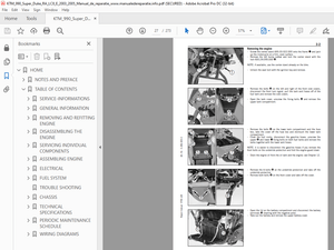 2003-2005 KTM 950 ADVENTURE 990 SUPER DUKE Part Manual - PDF DOWNLOAD
