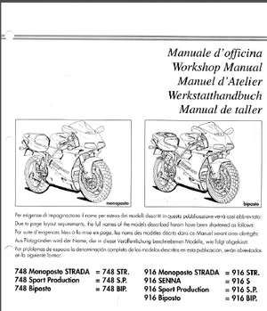Ducati 916 1994 – 1998 Workshop Service Repair Manual – Download