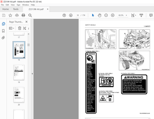Kubota Zero Turn Mower Z231JW-AU Workshop Manual – PDF DOWNLOAD