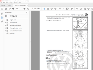 Volkswagen Bora 1999 Bora Variant 1999 Golf 1998 Golf Variant 1998 Maintenance Manual - PDF DOWNLOAD