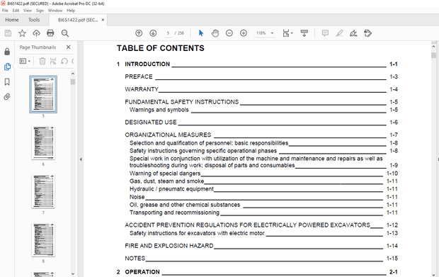 Cat Bucyrus RH 340 Hydraulic Excavator Operating Instructions Manual BI651422 – PDF DOWNLOAD