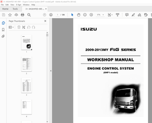 Isuzu 6HF1 Engine Control System 2009-2013MY F&amp;G Series Workshop Manual - PDF DOWNLOAD 
