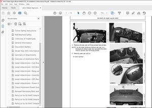 John Deere 6110R, 6120R, 6130R, 6135R, 6145R, 6155R, Installation Instructions Manual MHM1870