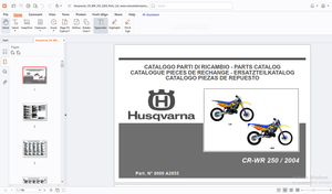Husqvarna CR-WR 250/2000 Parts Manual - PDF DOWNLOAD