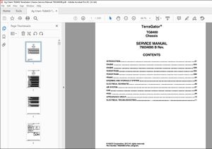 Ag Chem TG8400 TerraGator Chassis Service Manual 79034095B – PDF DOWNLOAD