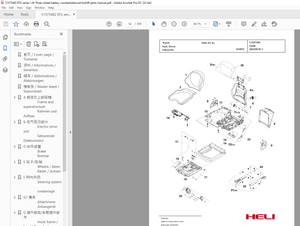 Heli EFG Series 1.6t EFG 216kn Battery Counterbalanced Forklift Truck Parts Manual –  PDF DOWNLOAD