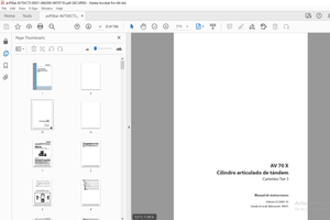 Ammann AV 70 X Cilindro articulado de tándem Manual de instrucciones 00031 - PDF