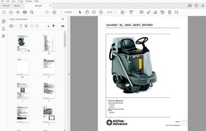 Nilfisk Advance VacRide XL, 3400, 3400C, BRV900 Service Manual - PDF DOWNLOAD