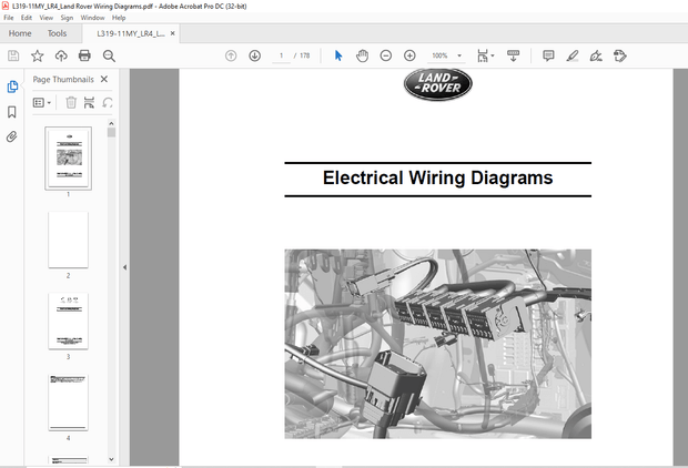 2010 Land Rover L319-11 MY DISCOVERY 4 – LR4 (LHD) Electrical Wiring Diagrams Manual – PDF DOWNLOAD