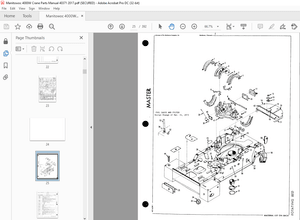 Manitowoc Traditional Crane 4000W  Parts Manual SN 40371 - PDF