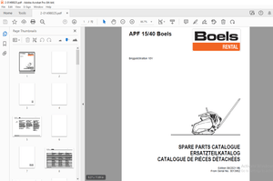 AMMANN APF 15/40 BOELS BRIGGS &amp; STRATTON 10V PARTS MANUAL PDF
