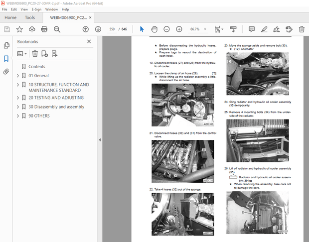 Komatsu GALEO PC20MR-2 PC27MR-2 PC30MR-2 Hydraulic Excavator Service Repair Workshop Manual - PDF