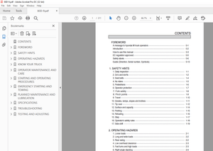 Hyundai Forklift 80D-9 IC Trucks Operator’s Manual 2023 – PDF DOWNLOAD
