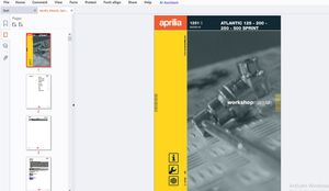 2005-2006 Aprilia Atlantic 125-200-250-Sprint Workshop Manual - PDF DOWNLOAD