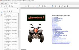 2006 Barossa Quarterback 20II SPARE PARTS LIST Manual - PDF DOWNLOAD