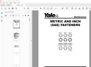 Yale Forklift G877 (GDP300EC, GDP330DC, GDP360EC) Service Manual – PDF DOWNLOAD