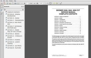 New Holland Tractor 3040 3045 3050 CVT Boomer Service Manual