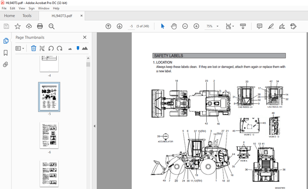 Hyundai HL940T3 Wheel Loader Operator’s Manual 2023 – PDF DOWNLOAD
