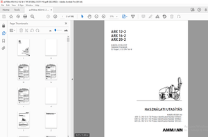AMMANN ARX 12-2 ARX 16-2 ARX 20-2 HASZNÁLATI UTASÍTÁS PDF 