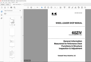 Kawasaki 60ZIV Wheel Loader Cummins B5.9-C Engine Shop Manual - PDF