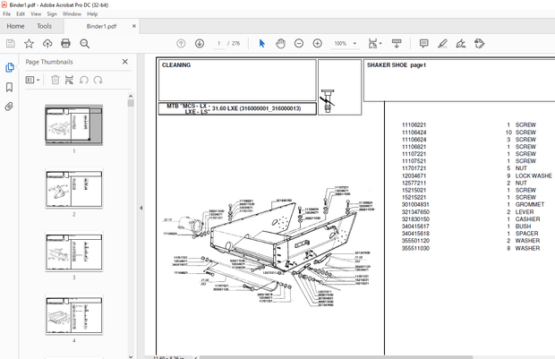 Laverda 3160 Agricultural Tractor Parts Manual – PDF DOWNLOAD