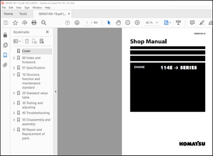 Komatsu 114E-3 Series Engine Shop Manual SEN00169-19 – PDF DOWNLOAD