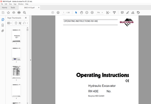 Cat Bucyrus 40E Hydraulic Excavator Operating Instructions Manual BI651418 – PDF DOWNLOAD