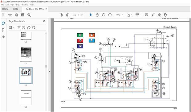 Ag Chem 994 1194 RoGator Chassis Repair Time Schedule Manual_542703D1C – PDF DOWNLOAD