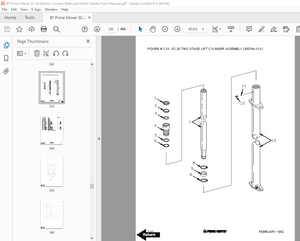 BT Prime Mover SC-40 Electric Counter Balanced Walkie Stacker Parts Manual - PDF DOWNLOAD