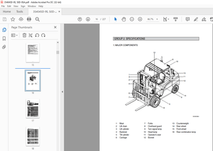Hyundai Forklift 35/40/45/50D-9S Service Manual 2023  - PDF DOWNLOAD