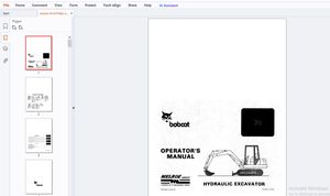 Bobcat 76 Hydraulic Excavator Operator’s Manual 6570482 – PDF DOWNLOAD