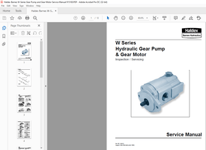 Haldex Barnes W-Series Gear Pump and Gear Motor Service Manual 915100 – PDF DOWNLOAD