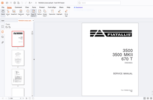 Fiatallis 3500 3500 MKII 670 T Engines Service Manual - PDF DOWNLOAD