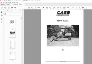 Case 750L 850L TIER 3 Crawler Dozer Repair Manual - PDF DOWNLOAD