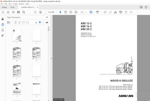 AMMANN ARX 12-2 ARX 16-2 ARX 20-2 TANDEMOVÝ VÁLEC NÁVOD K OBSLUZE - PDF