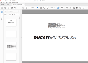 Ducati MULTISTRADA 1000 DS 2003 Parts Manual PN 91511842A - PDF DOWNLOAD