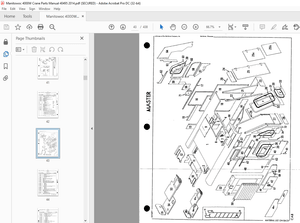 Manitowoc Traditional Crane 4000W Parts Manual SN 40495 – PDF DOWNLOAD