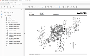 Ammann ARS 150 Single Drum Roller Parts Catalogue Manual 3035605 PDF
