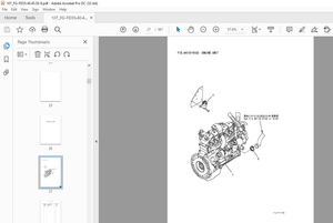 Komatsu FORKLIFT TRUCK FD 35/40-8 35Z/4DZ-8 45-B 5DA-B Parts Manual PEC08E1-02 - PDF DOWNLOAD
