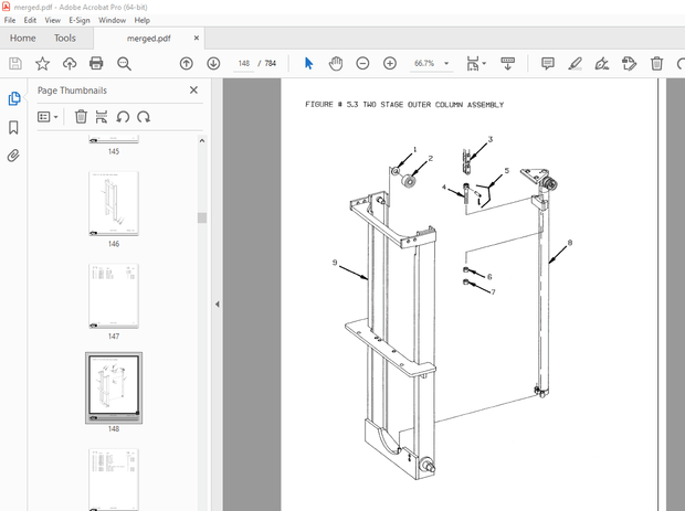 BT Prime-Mover RR-45 Reach Truck Parts Manual - PDF DOWNLOAD 