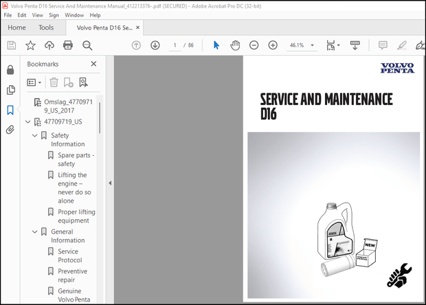Volvo Penta D16 Service And Maintenance Manual_412213376 – PDF DOWNLOAD